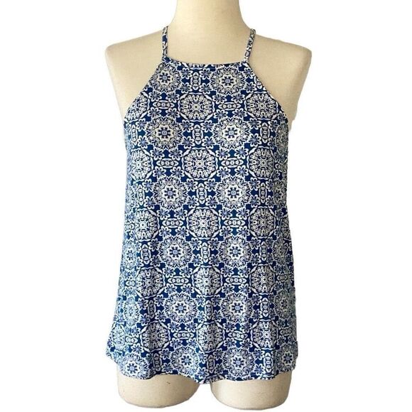 NWT Dee Elly Stitch Fix Dorian Knit Halter Top Women’s Small Navy - Picture 1 of 6